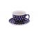 mittlere Kaffetasse mit Untertasse - Bunzlauer Keramik