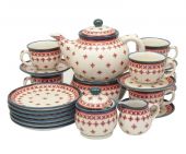 großes Dessert-Set - Bunzlauer Keramik
